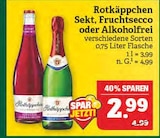 Aktuelles Sekt, Fruchtsecco oder Alkoholfrei Angebot bei Marktkauf in Schweinfurt ab 2,99 €