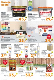 Wandfarbe Angebot & Preis im aktuellen Globus-Baumarkt Prospekt Wandfarbe Angebot im aktuellen Globus-Baumarkt Prospekt auf Seite 16
