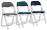 Chaise pliante effet velours - Hyper U à Caen Chaise pliante effet velours en promo chez Hyper U Caen à 11,99 €