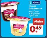 Grand Dessert von Ehrmann für 0,49 € bei ALDI SÜD im Angebot Grand Dessert von Ehrmann im aktuellen ALDI SÜD Prospekt