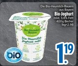 Aktuelles Bio-Joghurt mild Angebot bei EDEKA in Ingolstadt ab 1,19 €