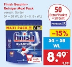 Geschirr-Reiniger Maxi Pack von Finish für 8,49 € bei Netto Marken-Discount im Angebot Geschirr-Reiniger Maxi Pack von Finish im aktuellen Netto Marken-Discount Prospekt