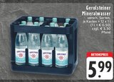 Mineralwasser Angebote von Gerolsteiner bei EDEKA Soest für 5,99 €