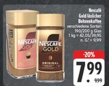 Gold löslicher Bohnenkaffee Angebote von Nescafé bei EDEKA Fürth für 7,99 €