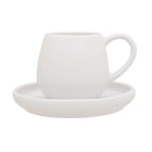 Tasse à café avec soucoupe - CARREFOUR HOME à 2,49 € dans le catalogue Carrefour