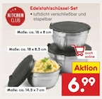 Edelstahlschüssel-Set Angebote von Kitchen Club bei Netto Marken-Discount Heinsberg für 6,99 €