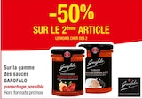 -50% sur le 2ème article sur la gamme des sauces Garofalo - GAROFALO dans le catalogue Cora