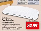 Viskoelastisches 3-in-1-Kopfkissen bei Lidl im Prospekt "" für 24,99 €