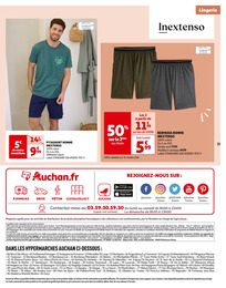 Offre Bermuda Homme dans le catalogue Auchan Hypermarché du moment à la page 35