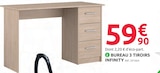 Mr.Bricolage Montbrison - Promo Bureau 3 tiroirs Infinity Promo Bureau 3 tiroirs Infinity à 59,90 € dans le catalogue Mr.Bricolage à Montbrison