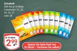 Schulheft im Angebot bei GLOBUS in Erfurt Schulheft Angebote bei GLOBUS Erfurt für 2,99 €