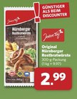 Aktuelle Wurst Angebote bei combi in Hannover Aktuelles Original Nürnberger Rostbratwürste Angebot bei combi in Hannover ab 2,99 €