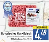 Aktuelles Bayerisches Hackfleisch gemischt vom Schwein und Rind Angebot bei E center in Regensburg ab 4,49 €