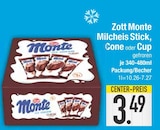 Milcheis Stick, Cone oder Cup von Zott Monte im aktuellen EDEKA Prospekt für 3,49 €