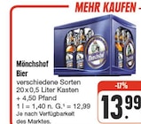 nah und gut Eisingen - Bier Angebot im Prospekt Bier bei nah und gut im Eisingen Prospekt für 13,99 €