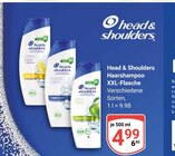 Haarschampoo XXL-Flasche im Angebot bei GLOBUS in Pulheim Haarschampoo XXL-Flasche Angebote von Head & Shoulders bei GLOBUS Pulheim für 4,99 €