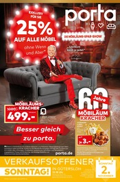 Tiefkühlkost im porta Möbel Prospekt in Rheda-Wiedenbrück Aktueller porta Möbel Prospekt mit Tiefkühlkost, "DIE MÖBILÄUMS-SPAR-SHOW", Seite 1