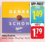 Pralinés Angebote von Milka bei E center Bruchsal für 1,49 €