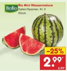 Bio Mini Wassermelone im Netto Marken-Discount Prospekt Bio Mini Wassermelone von BioBio im aktuellen Netto Marken-Discount Prospekt für 2,99 €