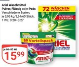 Waschmittel Pulver Angebote von Ariel bei GLOBUS Altenburg für 15,99 €
