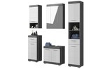 Aktuelles Badmöbel-Set SCHLOONSEE 5 teilig bestehend aus: Hochschrank WBU Spiegelschrank Unterschrank Hängeschrank Schloonsee Angebot bei Höffner in Hamburg ab 482,00 €
