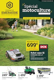 Catalogue Espace Emeraude à Bouchaud, avec 24 pages Prospectus Espace Emeraude à Bouchaud: "Spécial motoculture", 24} pages, 23/03/2026 - 09/05/2026