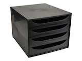 Exacompta Ecobox - Module de classement 4 tiroirs - noir - Exacompta - Bureau Vallée à Perpignan Exacompta Ecobox - Module de classement 4 tiroirs - noir - Exacompta en promo chez Bureau Vallée Perpignan à 19,99 €