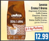 Crema E Aroma Angebote von Lavazza bei EDEKA Wetzlar für 12,99 €