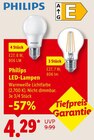 LED-Lampen E27, 8 W, 806 LM von Philips im aktuellen Lidl Prospekt für 4,29 €