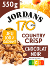 CÉRÉALES CHOCOLAT NOIR COUNTRY CRISP JORDANS - JORDANS en promo chez Auchan Hypermarché Boulogne-sur-Mer à 3,99 €