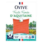 Truite fumée d'Aquitaine - OVIVE - Carrefour à Talence Truite fumée d'Aquitaine - OVIVE en promo chez Carrefour Talence à 3,95 €