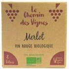 Le chemin des vignes merlot - 3l - NaturéO à Antony Le chemin des vignes merlot - 3l en promo chez NaturéO Antony à 13,75 €