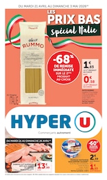 Prospectus Hyper U à Herrlisheim-prés-Colmar: «LES PRIX BAS spécial Italie» ,  pages, du 21/04/2026 au 03/05/2026
