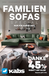 Möbel & Einrichtung Prospekt von Kabs Ibbenbüren Kabs Prospekt: "FAMILIENSOFAS SPECIAL", 15 Seiten, 05.05.2025 - 11.05.2025