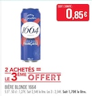 Bière Blonde - 1664 - Supermarchés Match à Colmar Bière Blonde - 1664 en promo chez Supermarchés Match Colmar à 0,85 €
