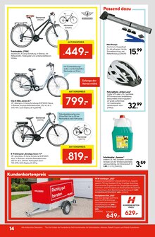 Fahrradhelm im Hellweg Prospekt "Die Profi-Baumärkte" mit 16 Seiten (Chemnitz)