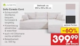 Sofa Coredo Cord Angebote von Juskys bei Netto Marken-Discount Saarbrücken für 399,99 €