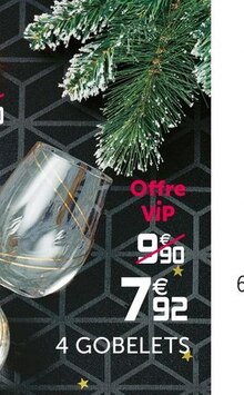 4 GOBELETS - Gifi à Montreuil 4 GOBELETS en promo chez Gifi Montreuil à 7,92 €