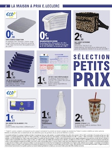 Catalogue E.Leclerc de la semaine 38, "SÉLECTION PETITS PRIX", page 2, 08/09/2026 - 19/09/2026 Prospectus E.Leclerc en cours, "SÉLECTION PETITS PRIX", page 2 sur 16
