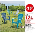 Fauteuil empilable Dolomiti - Hyper U à Mulhouse Fauteuil empilable Dolomiti en promo chez Hyper U Mulhouse à 12,99 €