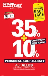 Der aktuelle Höffner Prospekt Der aktuelle Höffner Prospekt PERSONAL-KAUF-RABATT