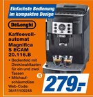 Kaffeevollautomat Magnifica S ECAM 20.116.B bei expert im Schüttorf Prospekt für 279,00 €