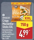 Crispy Mozzarella-Sticks XXL im Angebot bei ALDI Nord in Falkensee Crispy Mozzarella-Sticks XXL Angebote von SPEISEZEIT bei ALDI Nord Falkensee für 4,99 €