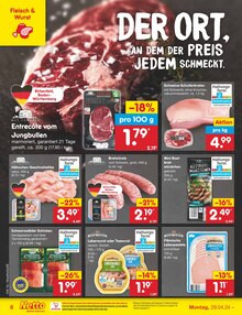 Fleisch im Netto Marken-Discount Prospekt "Aktuelle Angebote" mit 50 Seiten (Saarbrücken)