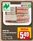 Schweine-Bratwurst von REWE Bio im aktuellen REWE Prospekt für 5,49 €