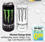 Trinkgut - Monster Energy Drink Angebot im Prospekt Monster Energy Drink bei Trinkgut im Prospekt "" für 0,89 €