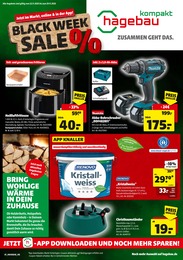 hagebau kompakt Prospekt für Blomberg: "BLACK WEEK SALE", 8 Seiten, 22.11.2025 - 29.11.2025