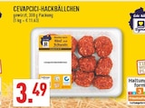 Aktuelles CEVAPCICI-HACKBÄLLCHEN Angebot bei Marktkauf in Wuppertal ab 3,49 €