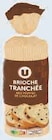 Brioche tranchée aux pépites de chocolat - U en promo chez U Express Brioche tranchée aux pépites de chocolat - U dans le catalogue U Express