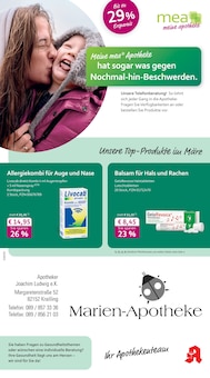 Aktueller mea - meine apotheke Prospekt (Krailling, 4 Seiten zum blättern mea - meine apotheke Prospekt Unsere März-Angebote mit 4 Seiten